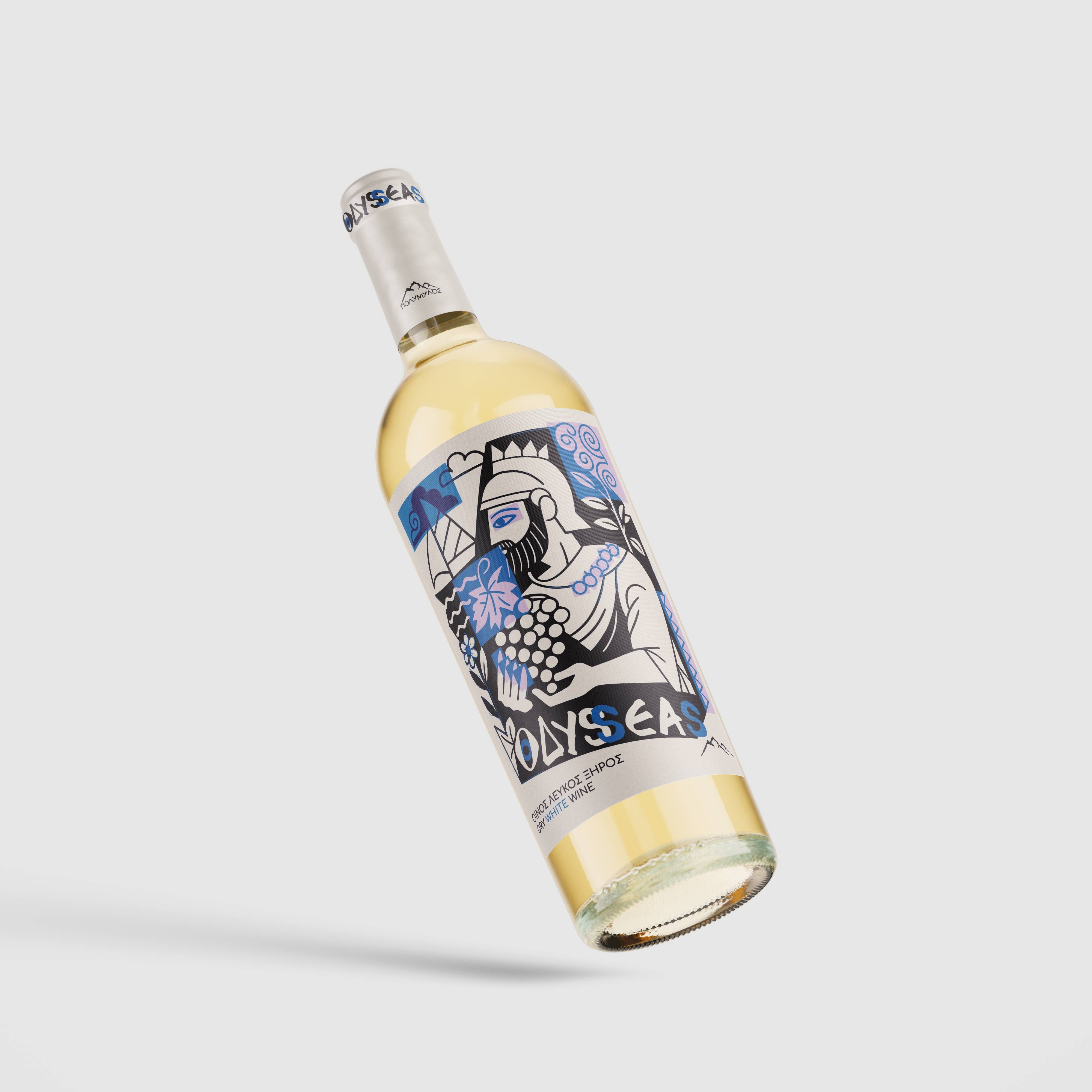 Wine bottle mockup